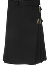 Burberry Mini Skirt With Embroidery On The Back In Black