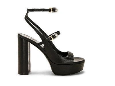 Givenchy "voyou" Leather Sandals With Platform In Black