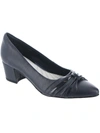 Easy Street Millie Womens Block Heel Pointed Toe Pumps In Black