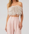 LAMARQUE ZAINA TOP IN FEATHER PINK