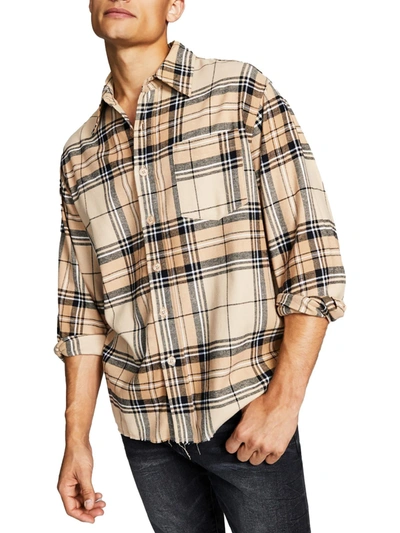 And Now This Mens Flannel Plaid Button-down Shirt In Multi