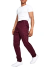 Sun + Stone Morrison Mens Mid-rise Tapered Fit Cargo Pants In Red