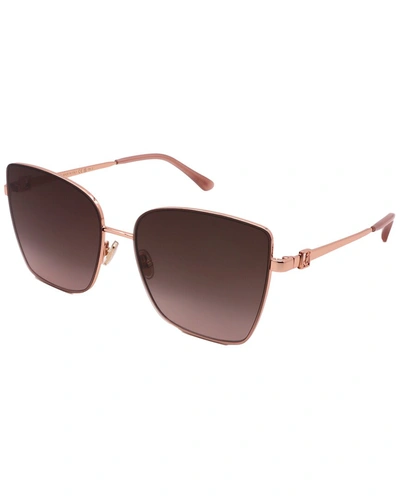 Jimmy Choo Women's Vella/s 59mm Sunglasses In Gold