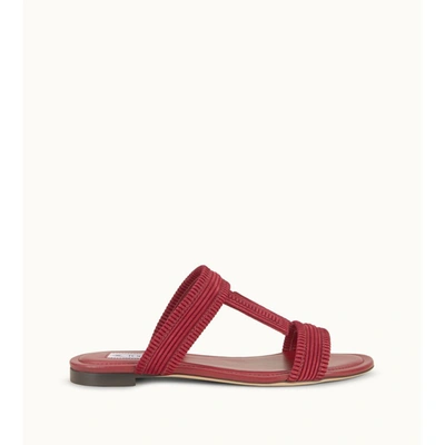Tod's Sandals In Suede In Brown