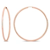 Mimi & Max 60mm Hoop Earrings In 14k Rose Gold In Pink
