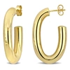 Mimi & Max Everyday Lightweight Open Hoop Trendy Earrings In 14k Yellow Gold In Yellow