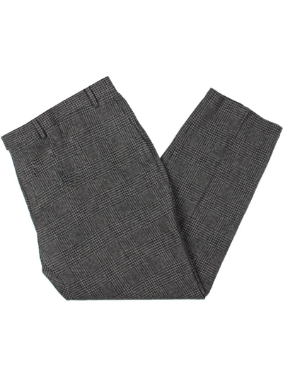 Lauren Ralph Lauren Norton Mens Wool Blend Plaid Suit Pants In Grey