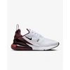 Nike Air Max 270 Sneakers In White And Burgundy In Red