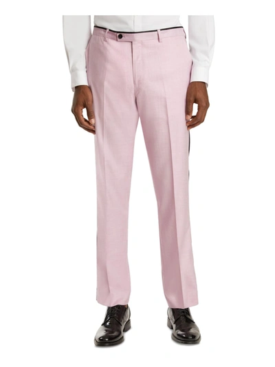 Paisley & Gray Mens Tuxedo Slim Fit Suit Pants In Pink