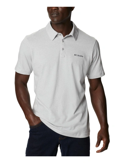 Columbia Men's Thistletown Hills Logo-print Tech Polo Shirt In Grey