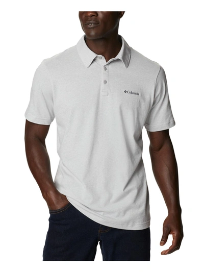 Columbia Men's Thistletown Hills Logo-print Tech Polo Shirt In White