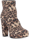 Jessica Simpson Eili Womens Zipper Glitter Ankle Boots In Brown