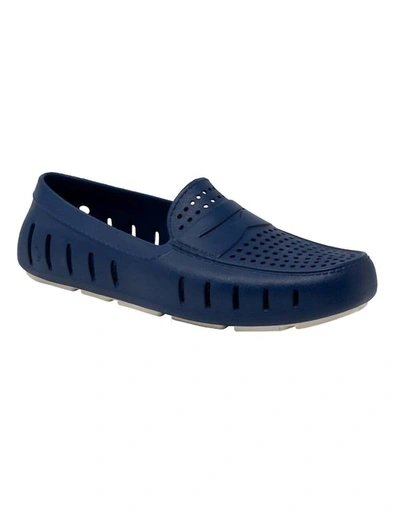 FLOAFERS MEN'S COUNTRY CLUB DRIVER WATER SHOES IN SAILOR NAVY/COCONUT