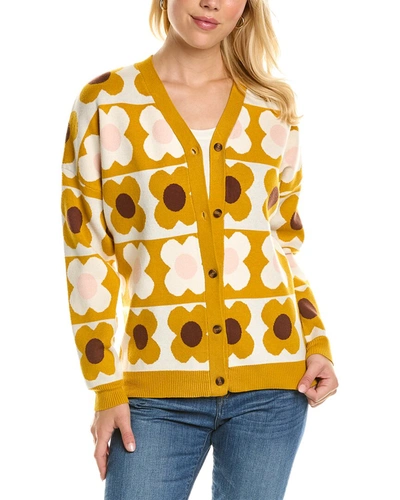 Yal New York Floral Cardigan In Yellow
