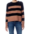 360CASHMERE ABIGAIL SWEATER IN BLACK/TOFFEE