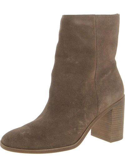 Lucky Brand Pinlope Womens Zipper Booties In Brown