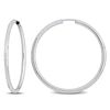 Mimi & Max 40mm Hoop Earrings In 14k White Gold In White