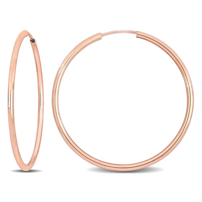MIMI & MAX 30MM HOOP EARRINGS IN 14K ROSE GOLD