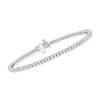 Ross-simons Lab-grown Diamond Tennis Bracelet In Sterling Silver In Silver