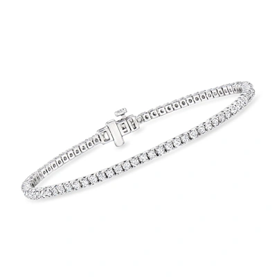 Ross-simons Lab-grown Diamond Tennis Bracelet In Sterling Silver