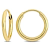 Mimi & Max 11mm Hoop Earrings In 14k Yellow Gold In Yellow