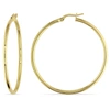 Mimi & Max 45mm Polished Hoop Earrings In 10k Yellow Gold In Yellow