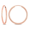 Mimi & Max 20mm Hoop Earrings In 14k Rose Gold In Pink