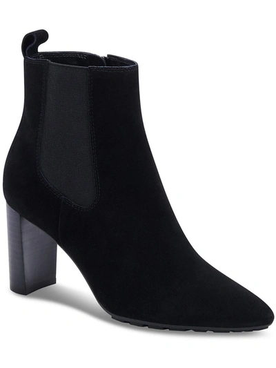 Aqua College Katlyn Womens Suede Ankle Chelsea Boots In Black