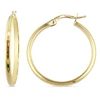 Mimi & Max 25mm Polished Hoop Earrings In 10k Yellow Gold In Yellow