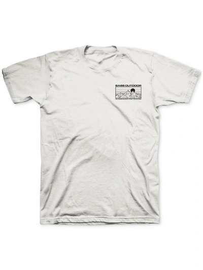 Bass Outdoor Mens Cotton Logo Graphic T-shirt In White