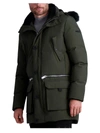KARL LAGERFELD MENS DOWN COLD WEATHER PARKA COAT