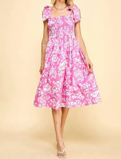 Pinch Pink Paradise Midi Dress