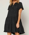 Current Air Tina Dress In Charcoal Grey In Grey