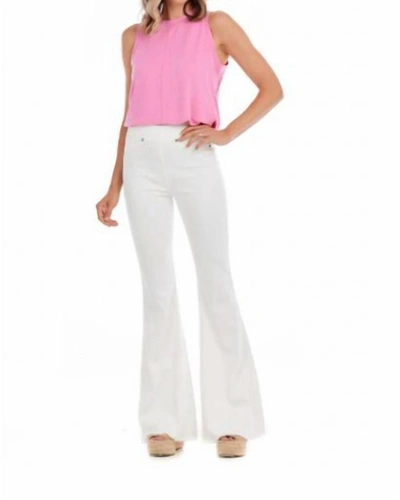 Mudpie Lyla Flare Jeans In White