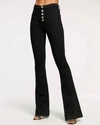 Ramy Brook Cindy High-rise Flare-leg Jeans In Dark Wash In Black