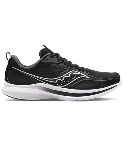 Saucony Kinvara 13 Womens Fitness Workout Running Shoes In Black/white