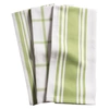 KAF HOME CENTERBAND/BASKETWEAVE/WINDOWPANE KITCHEN TOWELS, SET OF 3