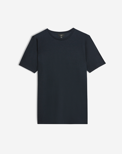 Dunhill Cotton Cashmere Pique T-shirt In Black