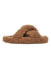 Apparis Biba Luxe Teddie Slippers In Hazelnut