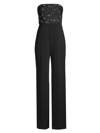 MILLY WOMEN'S SPENCER SEQUINED STRAPLESS JUMPSUIT