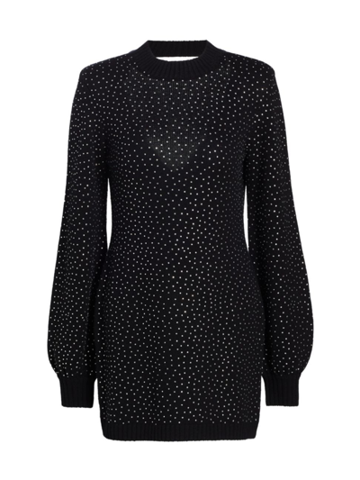 Generation Love Women's Chiraz Crystal Mini Sweaterdress In Black