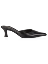 The Row Cybil Leather Mules In Black