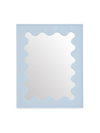 Jonathan Adler Ripple Lacquer Mirror In Blue