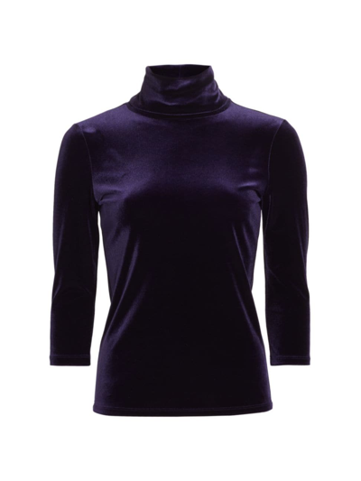 L'agence Aja Turtleneck Sweater In Deep Midnight