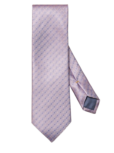 Eton Men's Geometric Silk Tie In Pink
