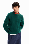 DESIGUAL EMBROIDERED WOOL PULLOVER