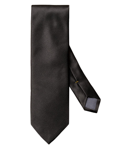 Eton Men's Silk Twill Tie In Black