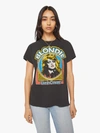 MADEWORN BLONDIE COAL T-SHIRT IN CHARCOAL - SIZE SMALL