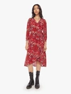 MARIA CHER DENIA MIDI DRESS PALERMO BERRIES IN RED, SIZE LARGE