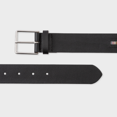 Paul Smith Men Belt In Stripe In Blacks